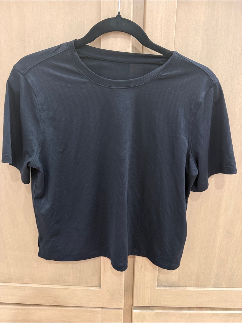lululemon athletica Black Short Sleeve Crew Tee